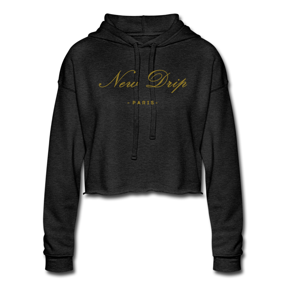 New Drip Paris™ - Black Series Classic Gold Cropped Hoodie