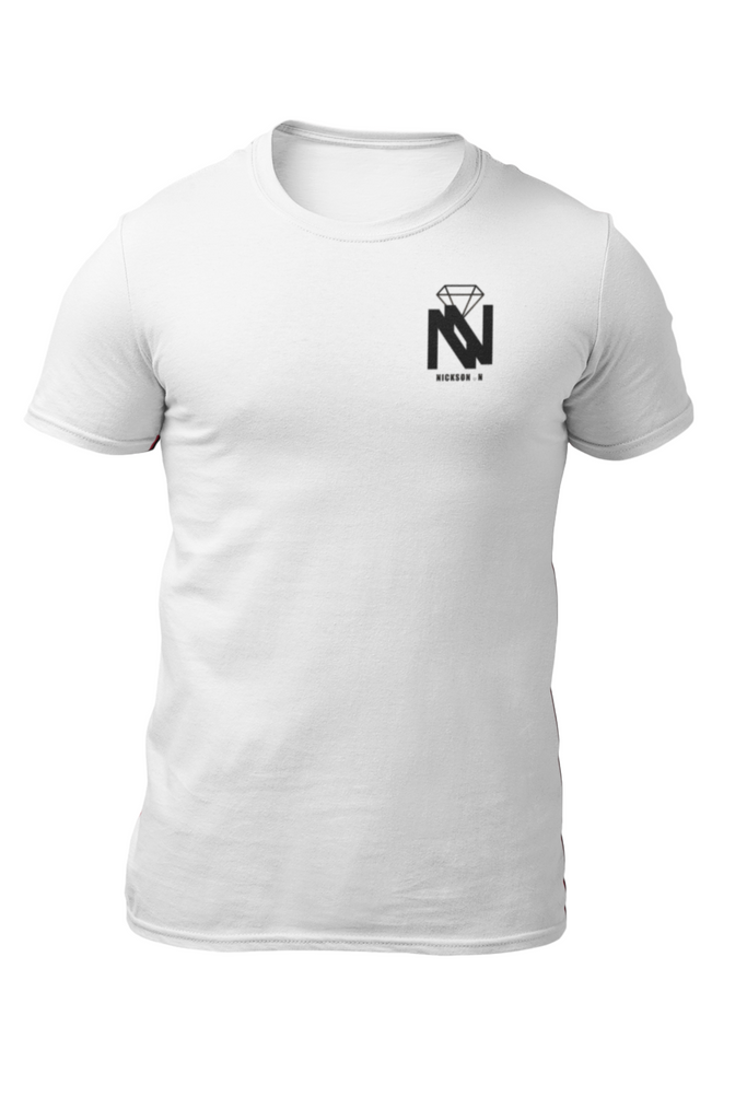 Nickson Small White Softstyle T-Shirt
