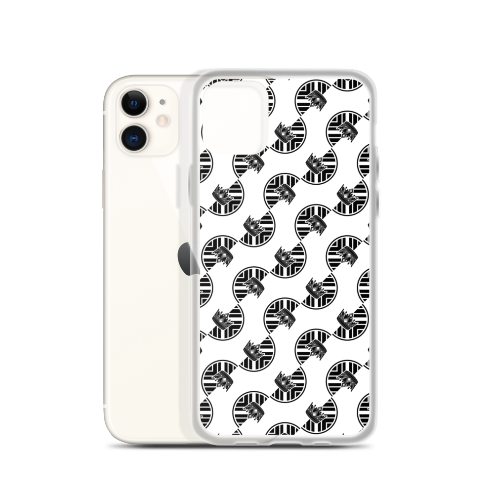 White Pattern iPhone Case