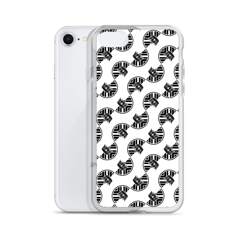 White Pattern iPhone Case
