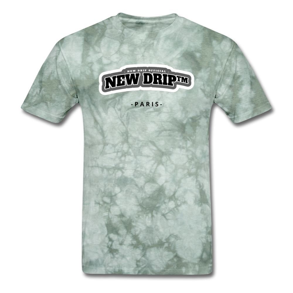 New Drip Premium Tee for Giveaway - military green tie dye