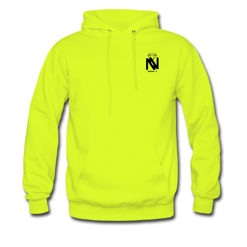 Nickson Classic Black Chick Hoodie - 2021 Edition - safety green